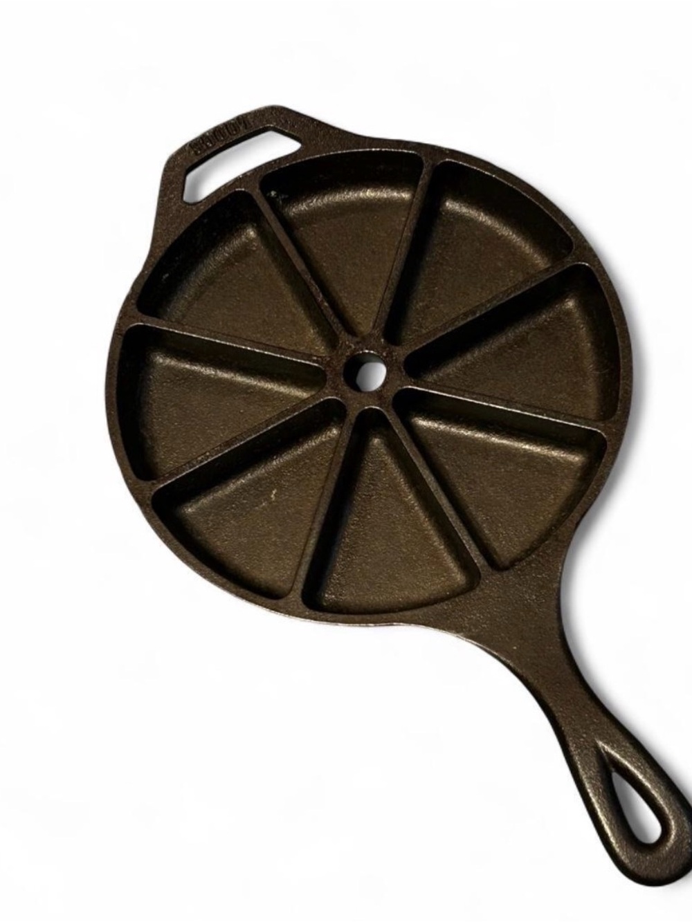 Cast Iron 8-Segment Skillet Pan - Black